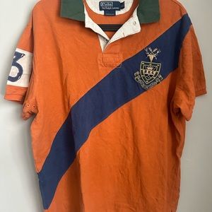 90S VINTAGE POLO RALPH LAUREN RARE CREST STITCHING